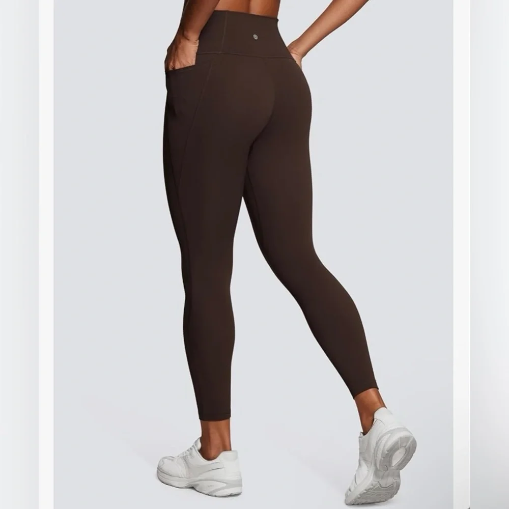 CRZ YOGA Womens Butterluxe Workout Leggings - Brown - Picture 2 of 8